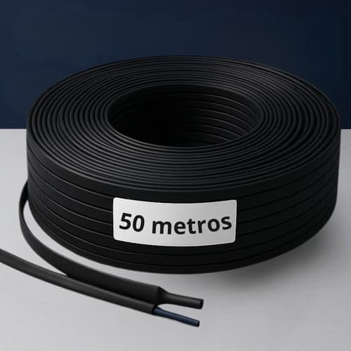 Espaguete Termo Retrátil 4,5mm 50 Metros isolante elétrico com retração 2:1 Proteção De Emendas Preto
