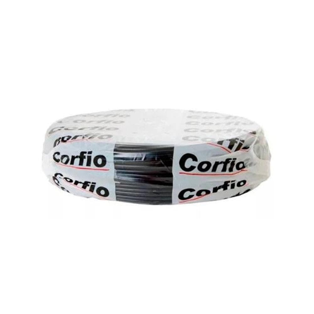 Cabo Flexivel 4,0mm x 100m Preto Corfio