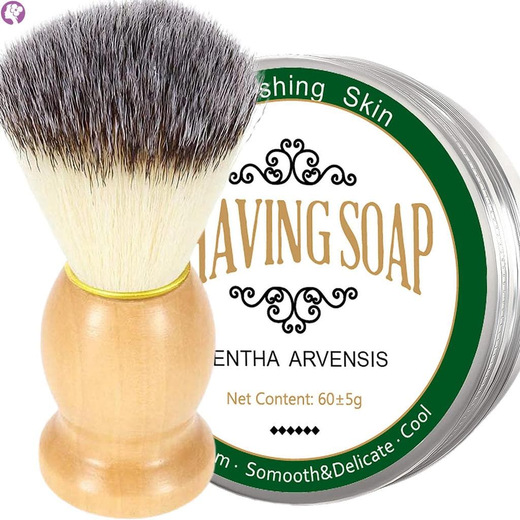 60g Sabonete De Barbear Masculino Espuma Rica Suave Menta Perfumada Suavizar Creme De Barba