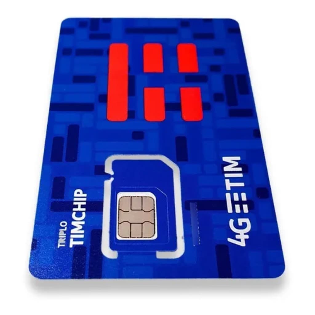 Chip Tim 4G/5G Triplo Corte. DDD automático.