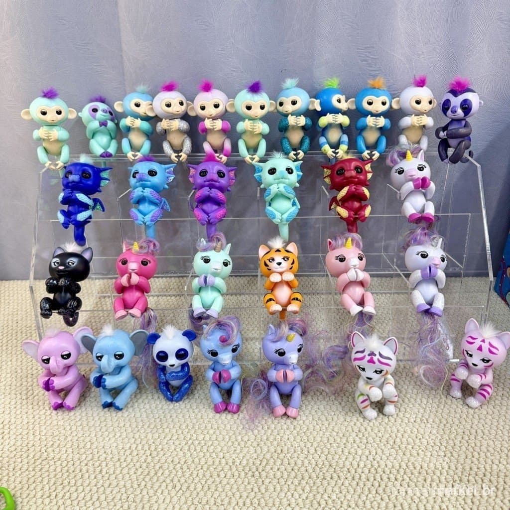 Efeitos Sonoros Multifuncionais Fingerlings-Macaco Dragão Narval Brinquedos Interativos Presentes de Aniversário para Cr