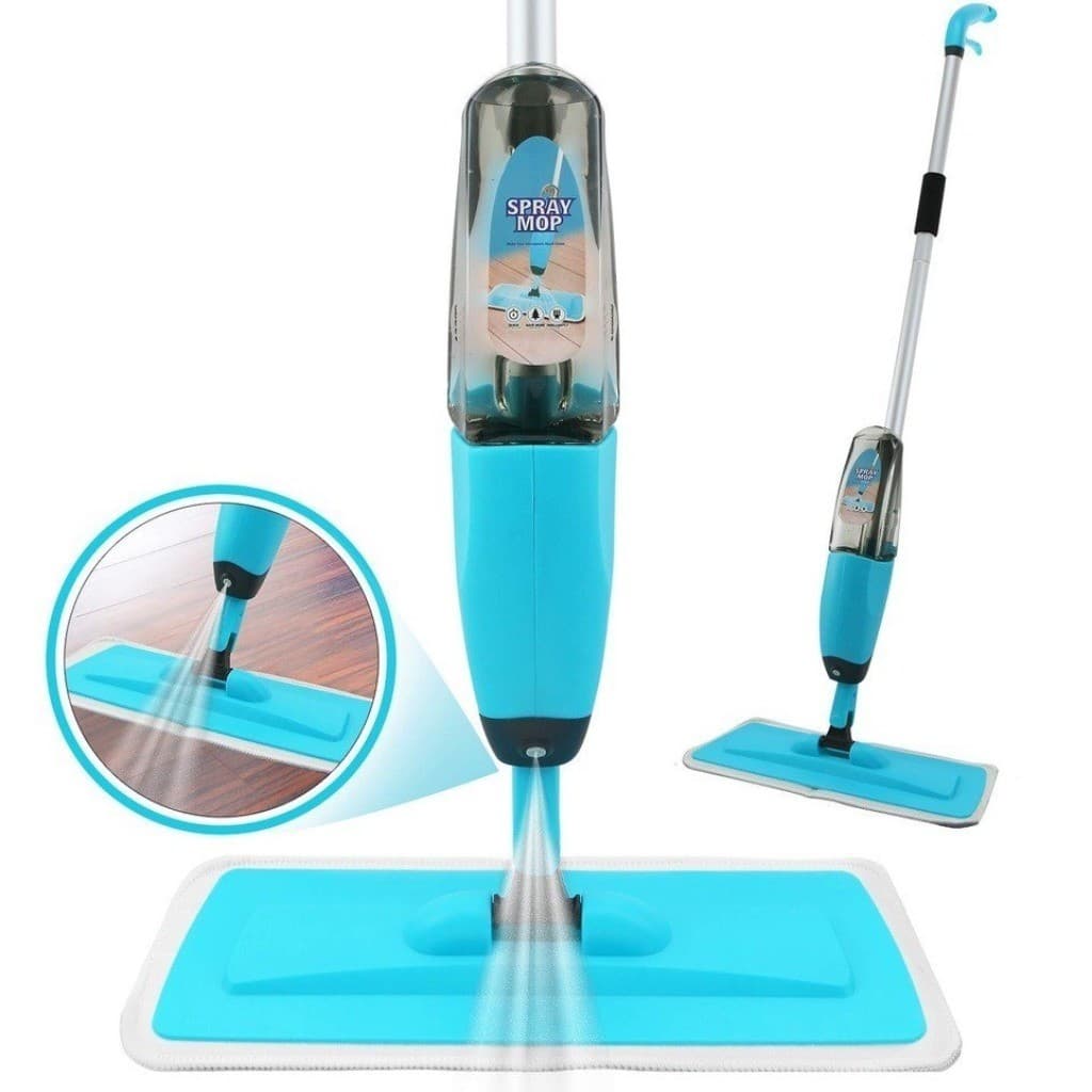 Esfregão com pano de microfibra substituível, prático, durável, limpeza de alta eficiência, adequado para uso doméstico/