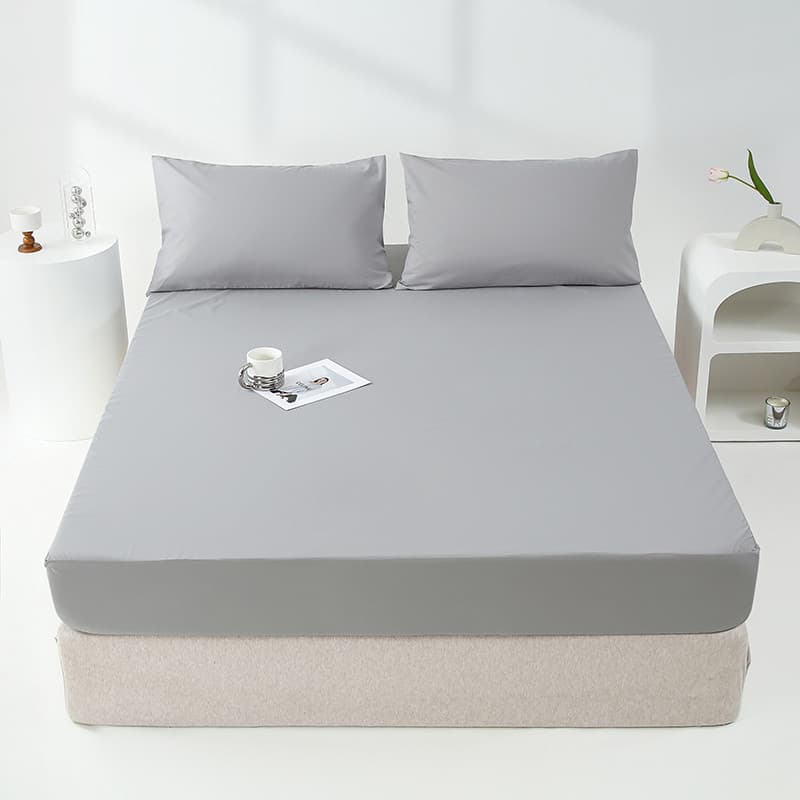 Novo estilo pele-amigável escovado cor sólida à prova dwaterproof água folha de cama única peça crianças à prova de urin