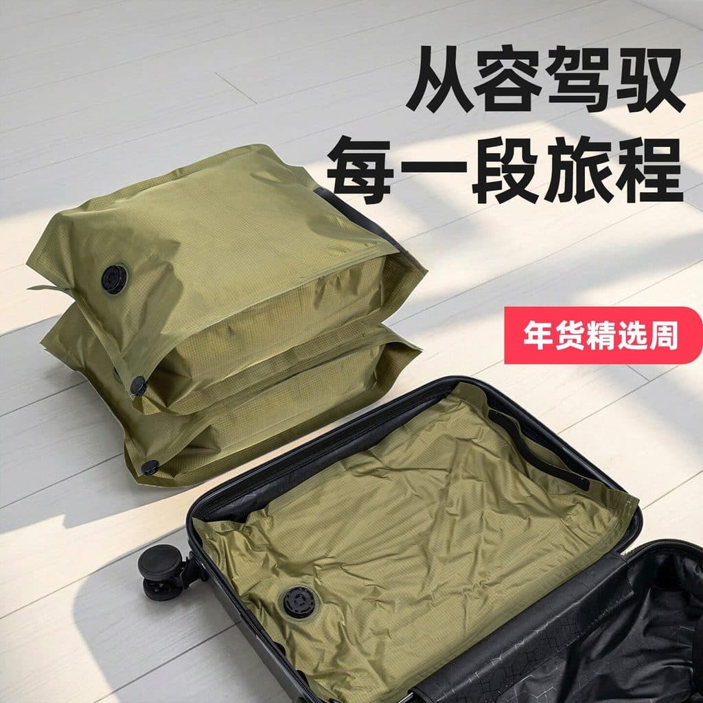 Engrossado roupas de viagem saco de compressão a vácuo mala de viagem de negócios dedicado à prova dwaterproof água trid