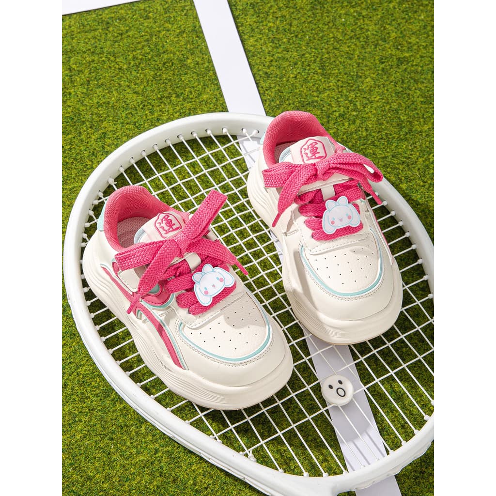 Primavera meninas tênis casuais sapatos esportivos mandarim pato sapatos 2026 novo estilo Velcro sapatos esportivos infa
