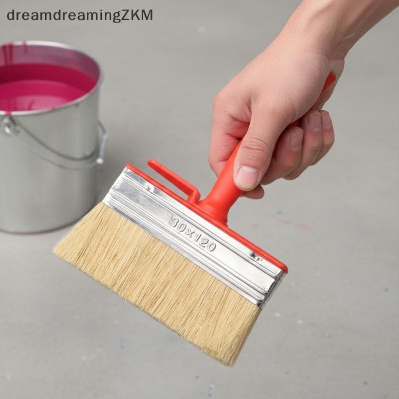 [Dreaming] 1 Unidade De Pincel Plano De Cabeça Lisa Para Pintura De Parede Design Que Economiza Trabalho Decoração De Sa