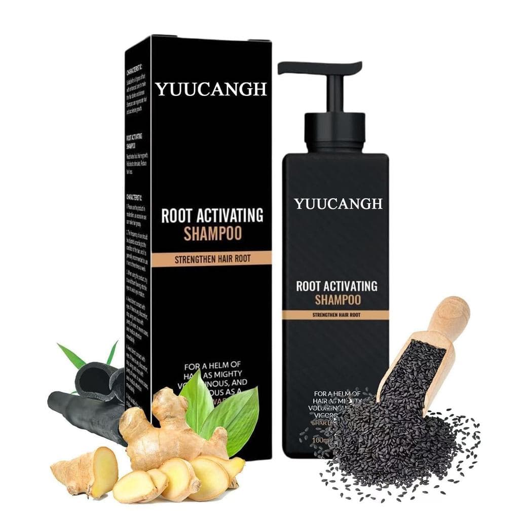 Shampoo Ativador de Raízes, Regeneração Capilar, Unissex, Fórmula Natural para Homens e Mulheres, Condicionador Reparado