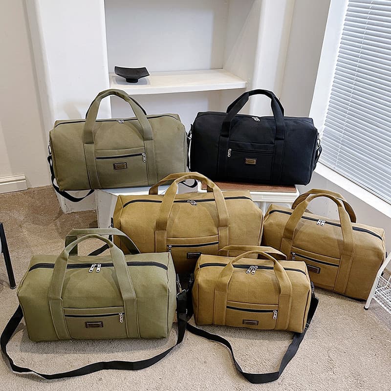 Bolsa de viagem portátil de grande capacidade masculina, resistente ao desgaste, grossa, bolsa de armazenamento, um ombr