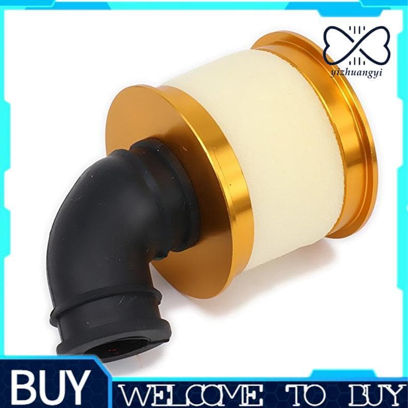 Esponja De Filtro De Ar Liga Aberta Alumínio 04104 Para 1/10 RC Hobby Model Nitro Car , Dourado