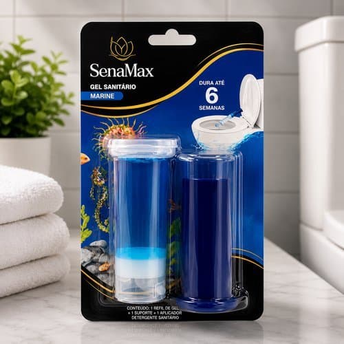 Gel Sanitário Aplicador Portátil Higienizador Mãos 37g Fragrância Marine Proteção