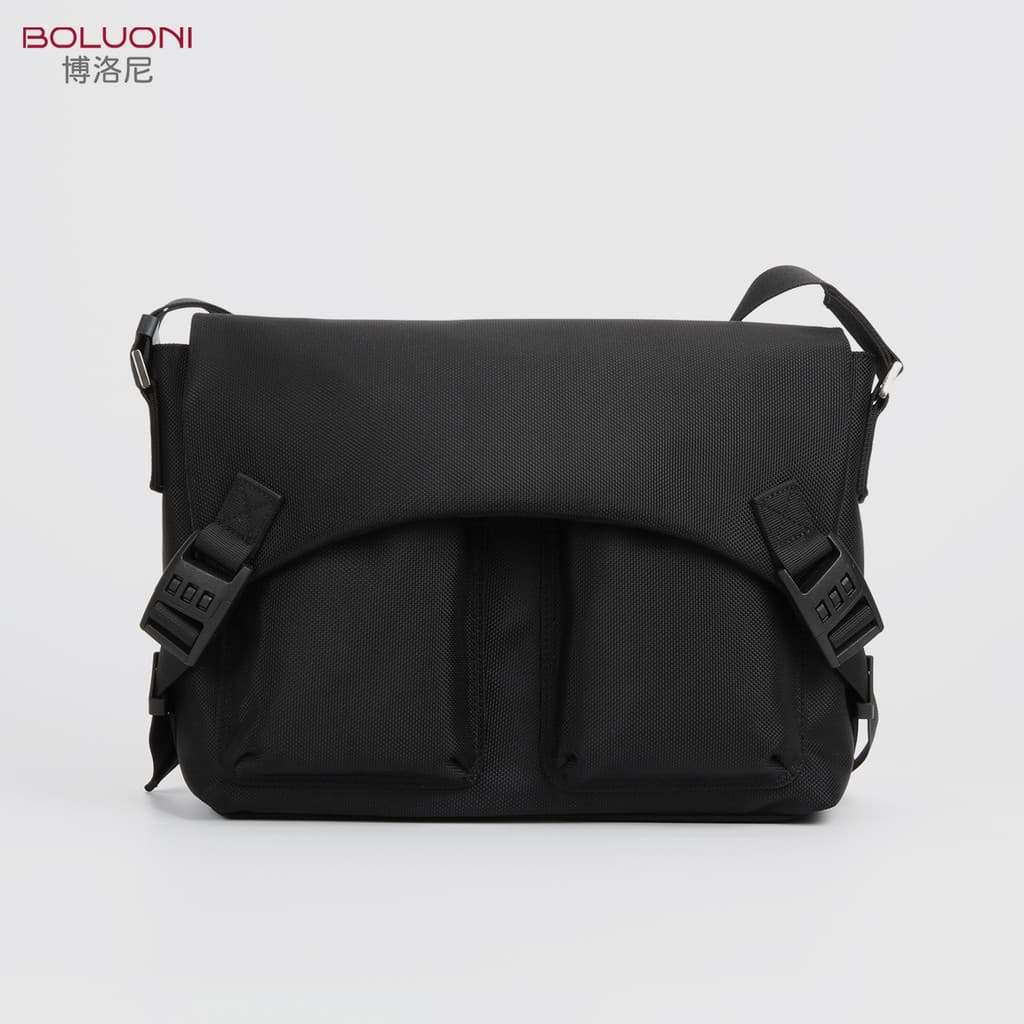 Cordura balístico náilon 1680D estilo japonês coreano na moda bolsa de ombro aba magnética Crossbody saco meninos grande