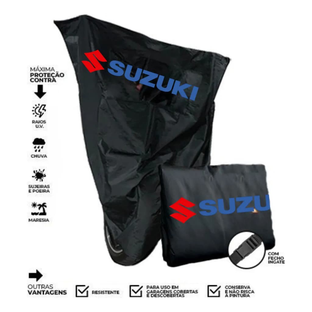 Capa Cobrir Moto Suzuki Bandit 1250 Termica Logo Impermea