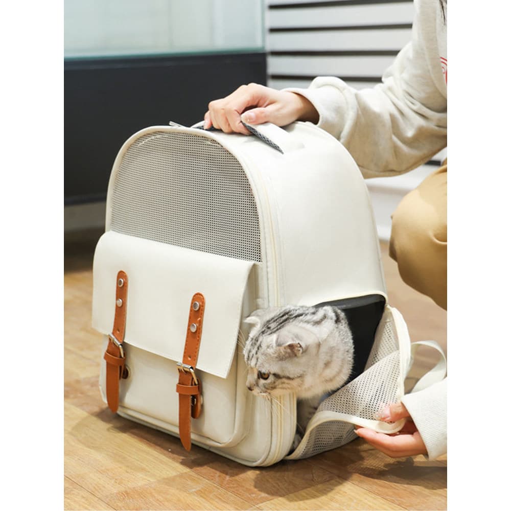 Mochila para animais de estimação Bolsa para gatos Mochila cães Mochila para gatos de grande capacidade Bolsa portá