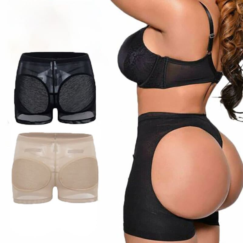 3XG Plus Size Calcinha Grande Levantador De Bunda Shaper Curto Moldar Cinto Cronometragem Hip Up Com Estofamento Para Mu
