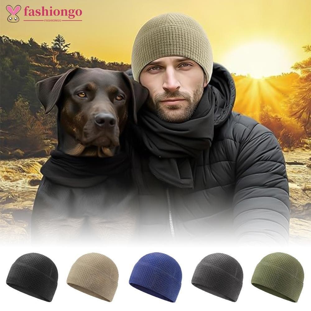 Gorro De Malha Em Formato FASHIONGO , Chapéu Para Corrida Ao Ar Livre , Esqui , À Prova De Vento , Esportes De Inverno F