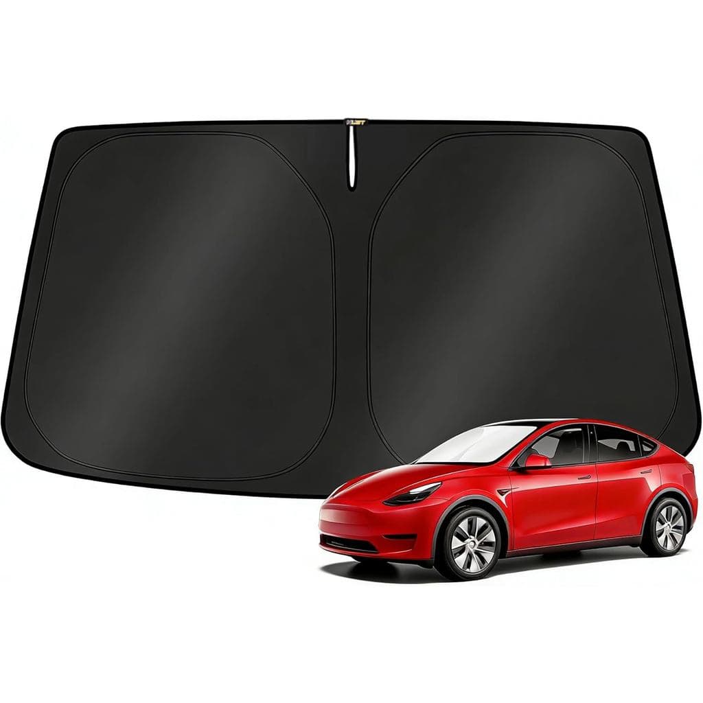 Protetor Solar para Para-brisa KUST para Tesla Model Y/Model 3 de 2017-2026 (Compatível com Model Y Juniper de 2025-2026