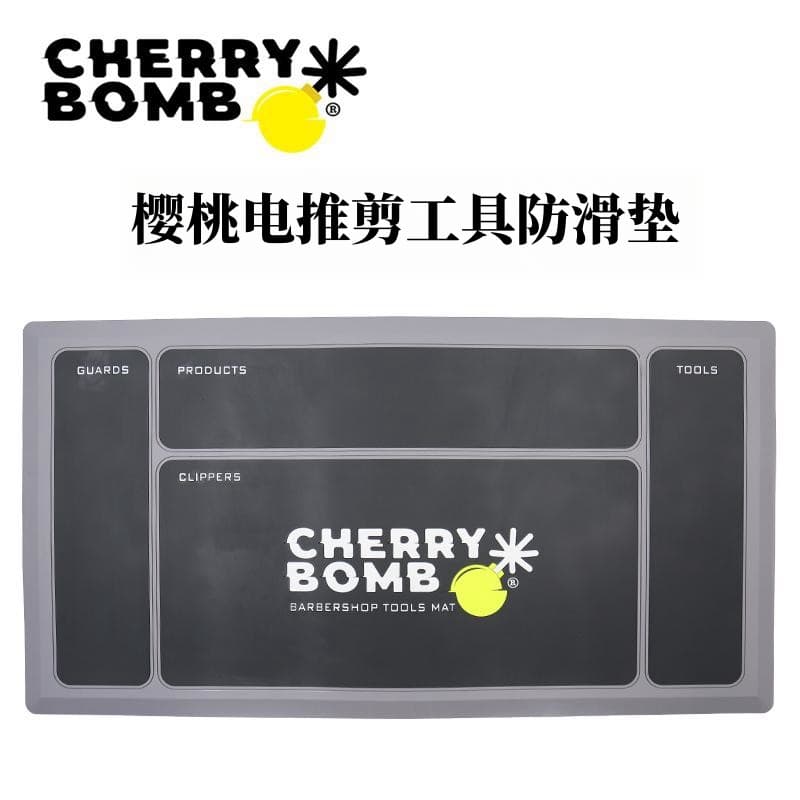 Cherrybomb cereja multifuncional ferramenta esteira corte de cabelo partição armazenamento Silicone esteira cabeleireiro