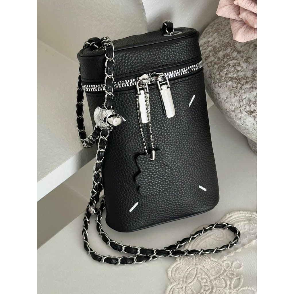 bolsa transversal feminino bolsa feminina Xiaoxiang estilo couro genuíno bolsa feminina primeira camada balde saco peque