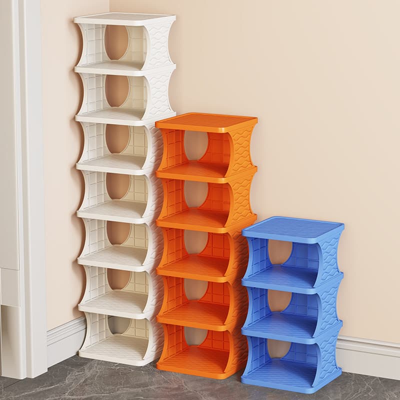 Entrada dobrável pequeno estreito sapato Rack doméstico simples porta sapato armário Multi-camada sapato armazenamento f