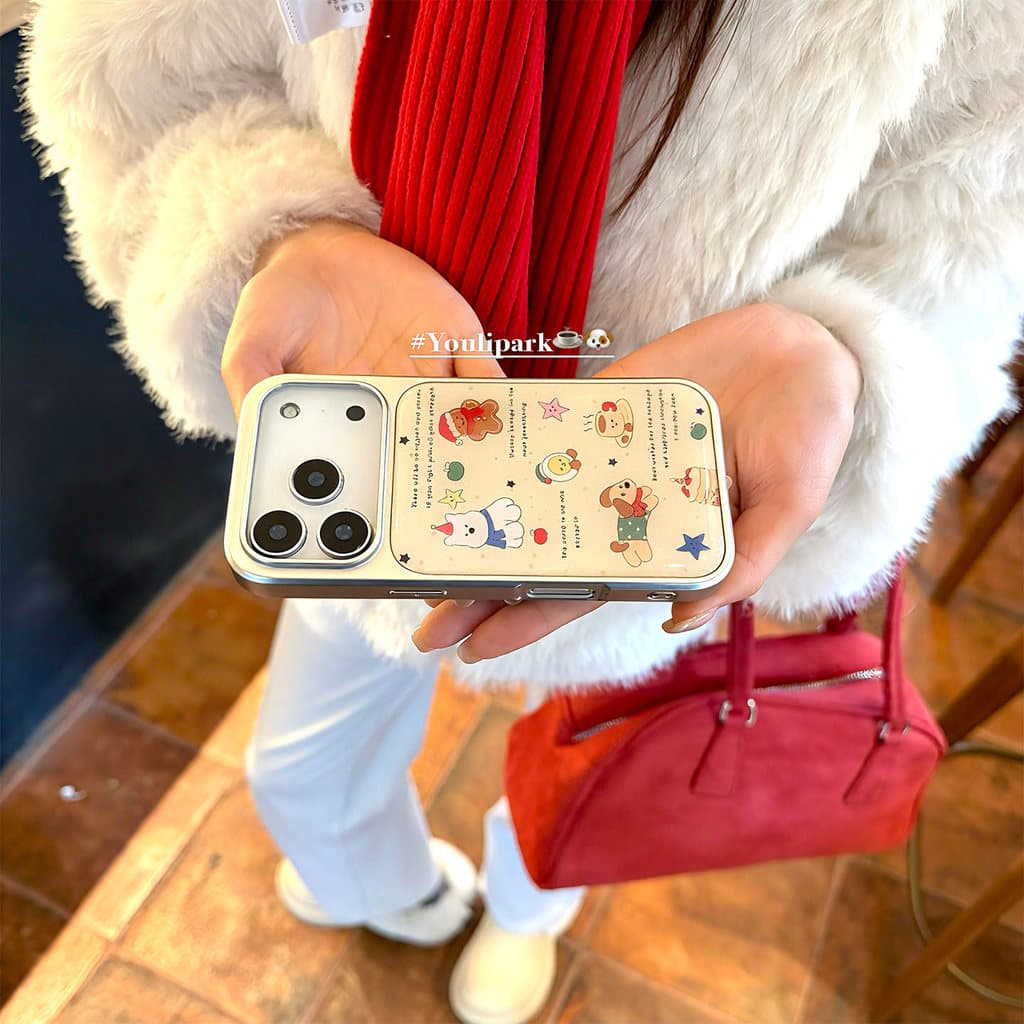 capa para iphone 13 capinha iphone 13 normal case iphone 13 Ins outono inverno natal bonito desenho animado Graffiti Wes