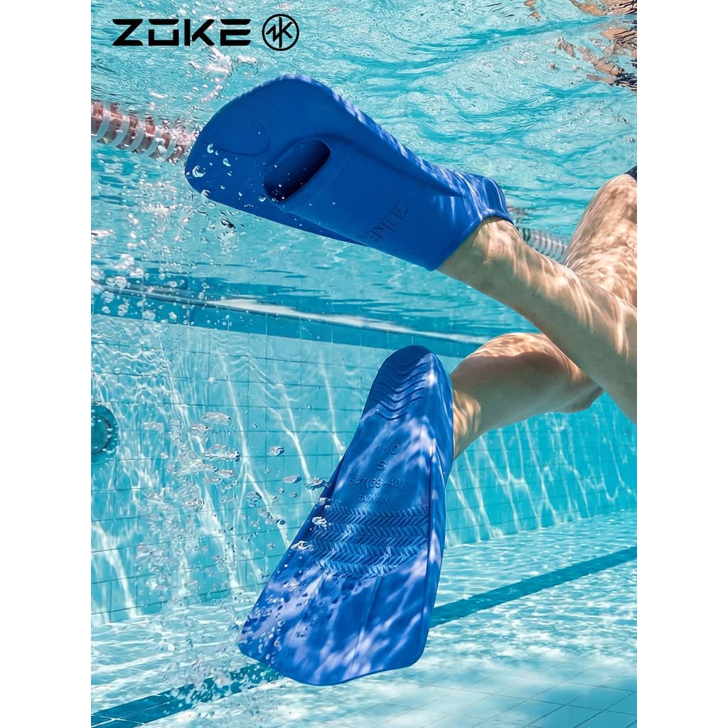 Zhuke barbatanas infantis treinamento de natação mergulho três tesouros natação livre equipamento especial profissional