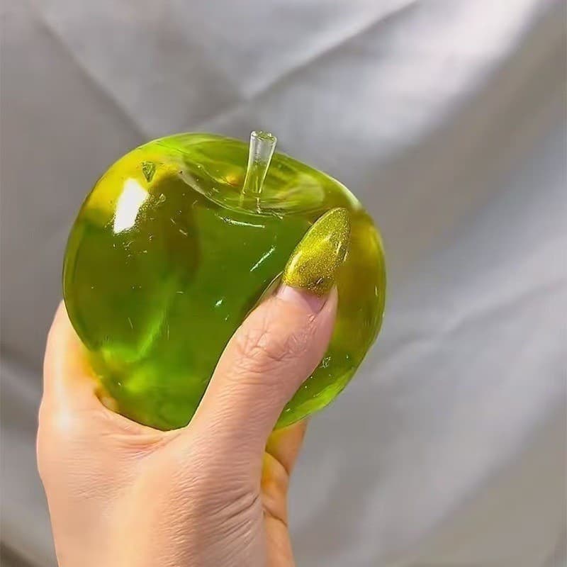 Bola Antiestresse Macia Verde Maçã, Brinquedo Sensorial para TDAH e Autismo, Com Retorno Lento, Para Apertar, Para Adult