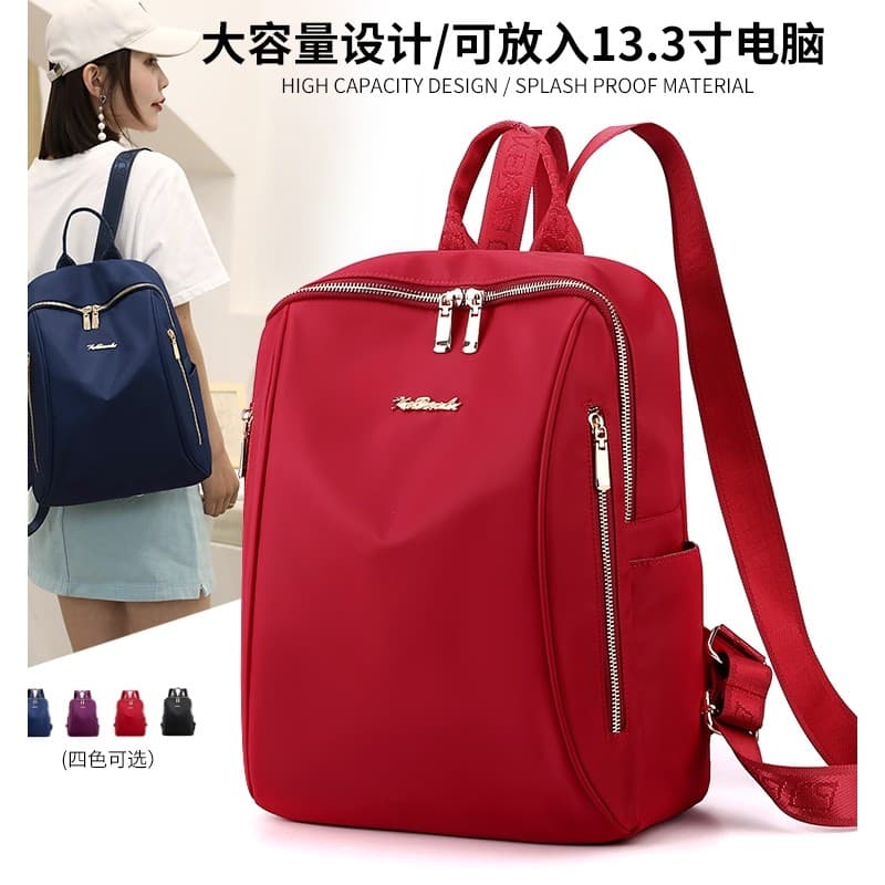 Oxford pano mochila feminina 2023 novo estilo versão coreana moda All-Match grande capacidade senhoras mochila náilon vi