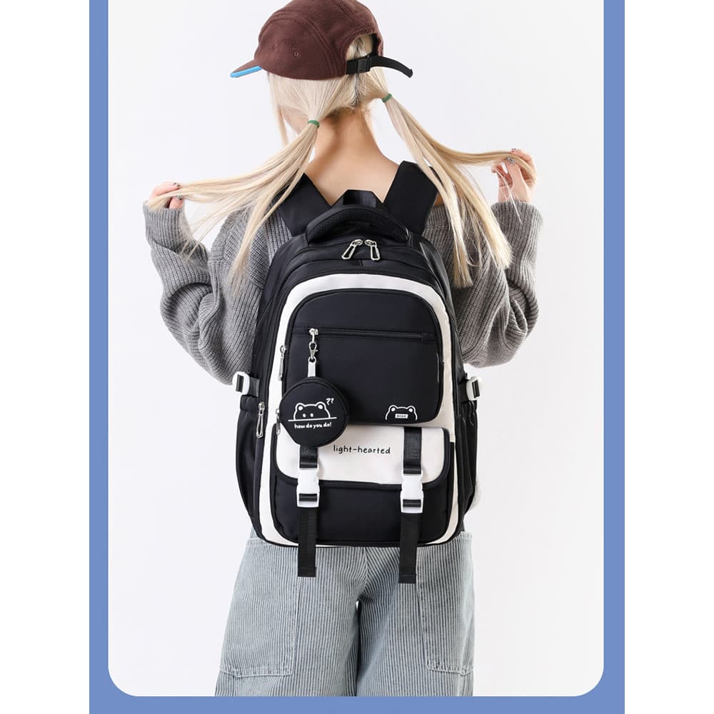 Mochila escolar para meninas, estudantes do ensino fundamental 2025, novo estilo, estudantes do ensino médio, terceira a