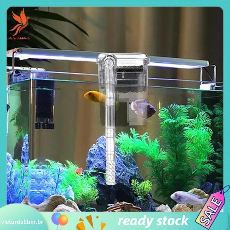 [victordobbin.br] Filtro De Aquário Filtros Silenciosos Para Tanque De Peixes Fluxos Ajustáveis Externo