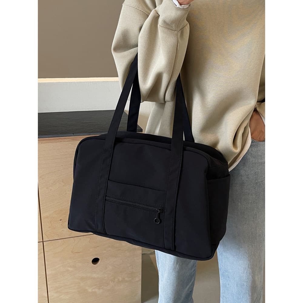 Bolsa de pano de náilon leve feminina 2024 novo estilo All-Match Commuter sacola de ombro bolsa de viagem lazer estudant