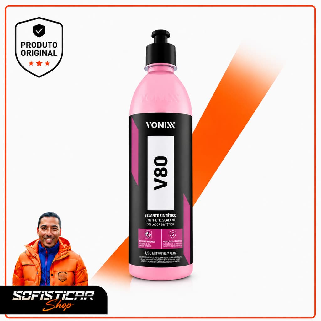V80 Selante Sintético Proteção Automotiva (240ml) - Vonixx