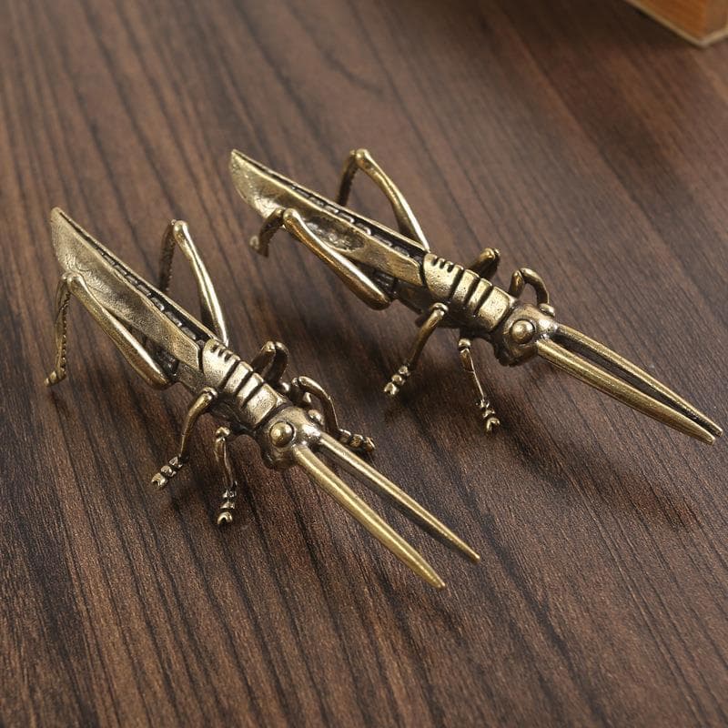Latão formigas Gras criativo escritório mesa de chá conjunto pequeno chá Pet Desktop ornamentos cobre puro artesanato Me