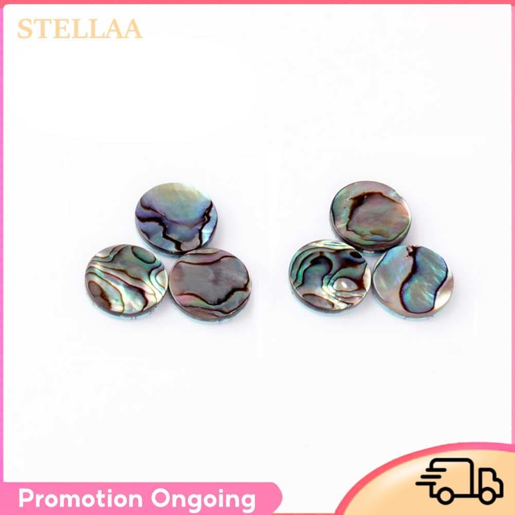 Stellaa Alomejor Tampas de válvula de trompete colorida concha de abalone decoração DIY acessórios para instrumentos de