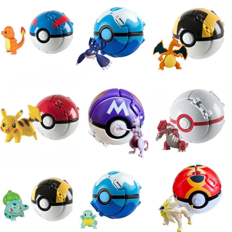 Bola de Batalha Automática da Sally com Figuras de Ação do Pikachu Pokémon, Brinquedos Criativos para Crianças 1BG9