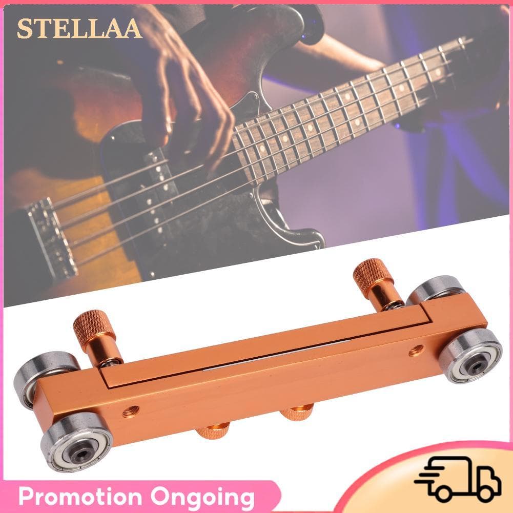 Stellaa Porca de guitarra em ouro rosa e ponte ajustável para lixadeira de sela ou polimento de limpeza