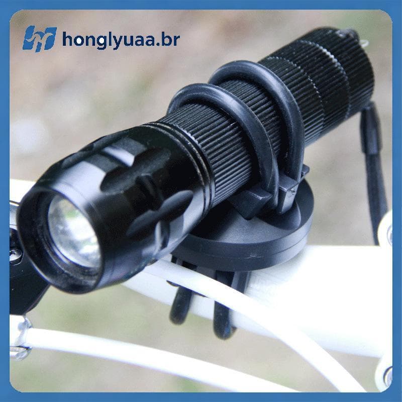SH À Prova De Intempéries Universal Ajustável 360 Graus Clipe De Lanterna De Bicicleta LED Luz Guiador Suporte De Montag