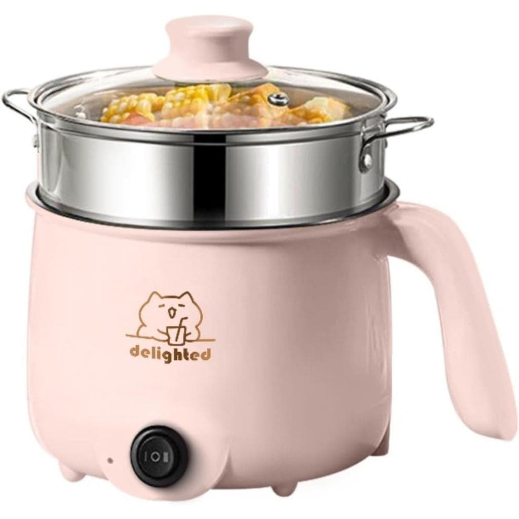 Frigideira elétrica multifuncional e panela de arroz, equipada com uma pequena panela elétrica para cozinhar a vapor e p