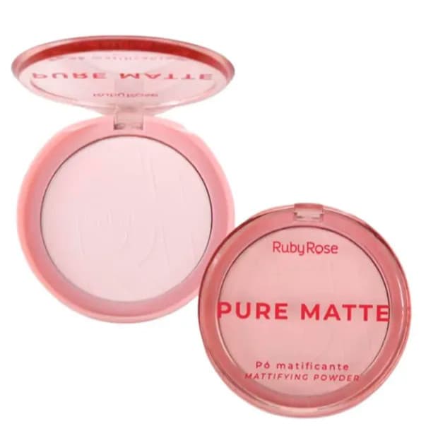 PÓ COMPACTO MATIFICANTE PURE MATTE ULTRAFINO HBM402 - RUBYROSE