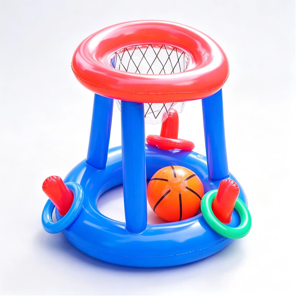 Cesta De Basquete Flutuante Inflável Piscina Festa Aquática Crianças Adultos Anel Lance Jogo Ao Ar Livre