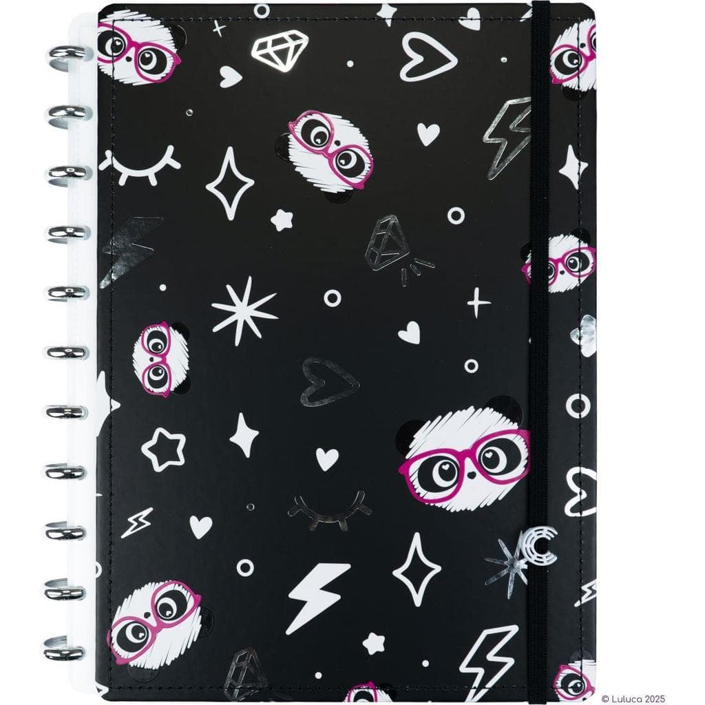 Caderno Inteligente Grande Luluca Pandalu Star 80 fls. 215 mm x 280 mm - Caderno Inteligente