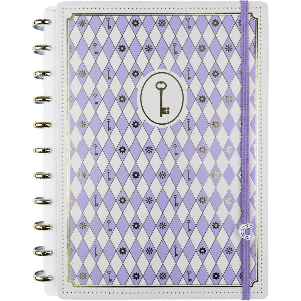 Caderno Inteligente Grande Isa Akkari Purple Key 80 fls. - Caderno Inteligente