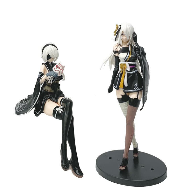 1 Unidade 17-21 Cm Jogo Nier : Automata Anime Figura Kimono YoRHa No . 2 Tipo B A PVC Figuras De Ação Modelo Coleção Bon
