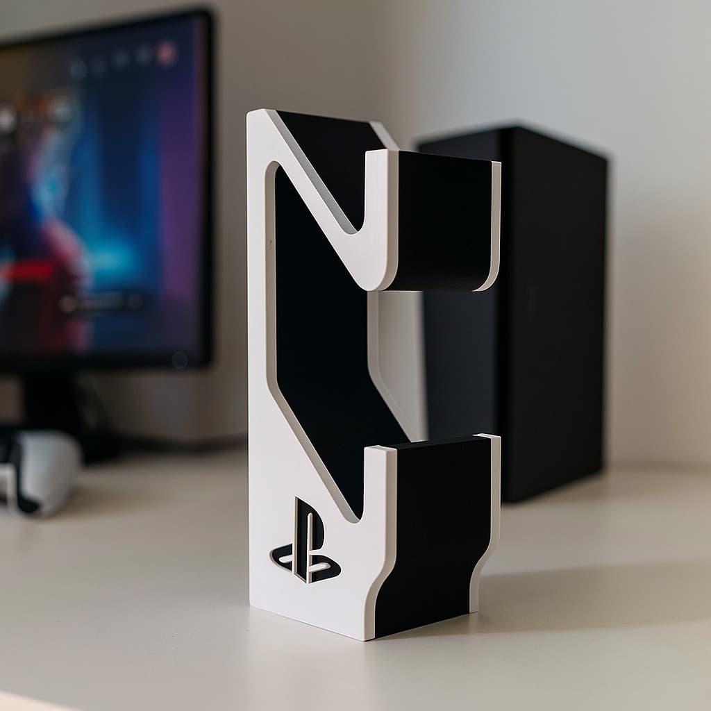 Suporte Controle PS5 Base Organizador VideoGame Para 2 Controles Duplo