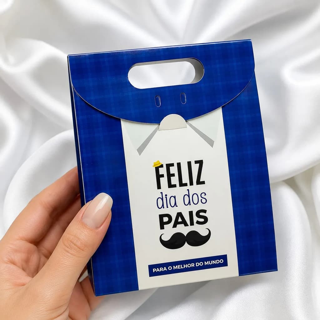 25 Mini Sacolinhas Feliz Dia Dos Pais Embalagem De Presente