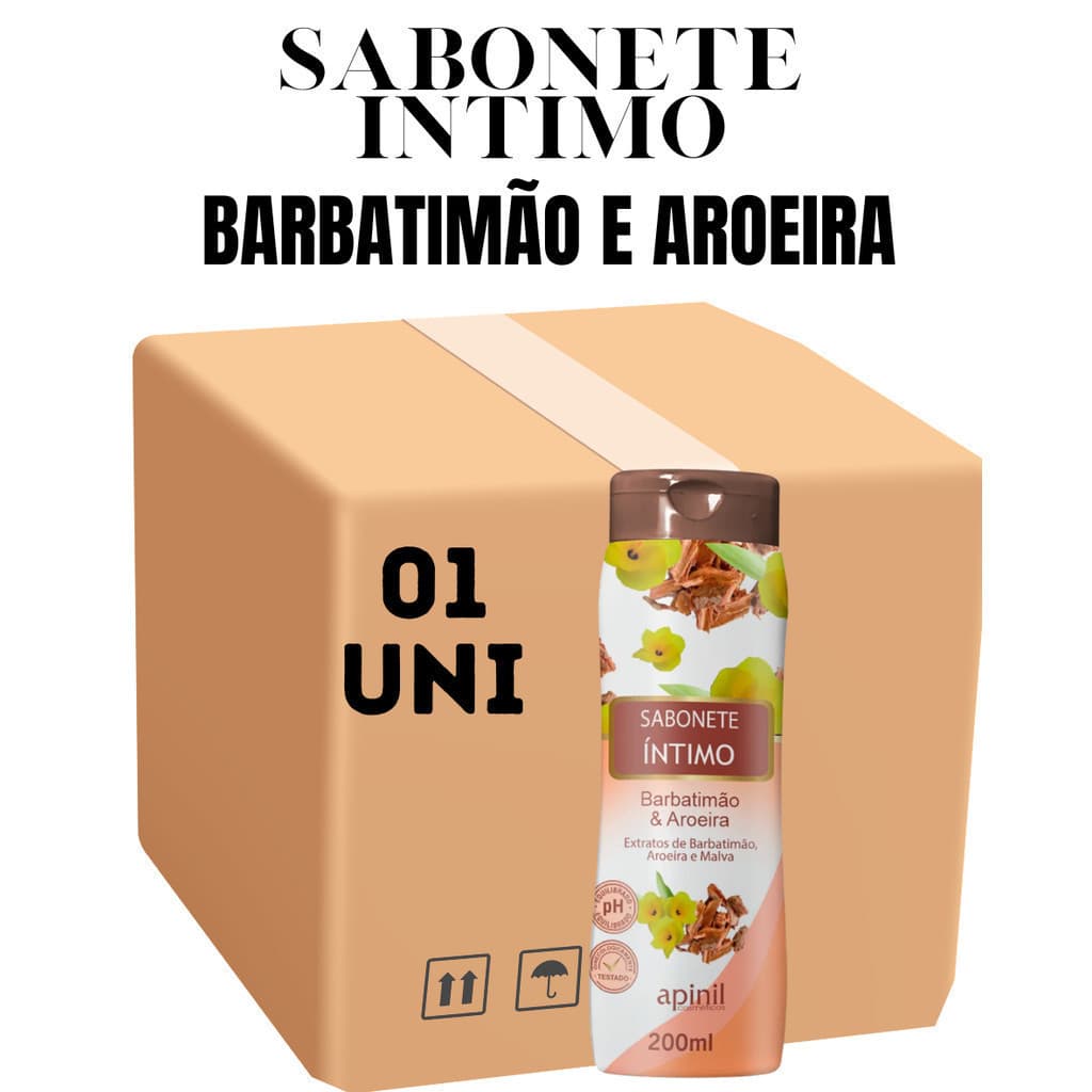 Sabonete Íntimo Apinil Barbatimão & Aroeira 200ML (Campanha)