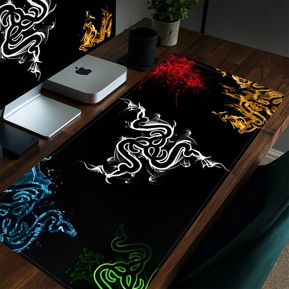 Grande Jogo Mouse Pad Antiderrapante 80X30 CM Impressões Personalizadas Mousepad Borda Costurada Razer KK4