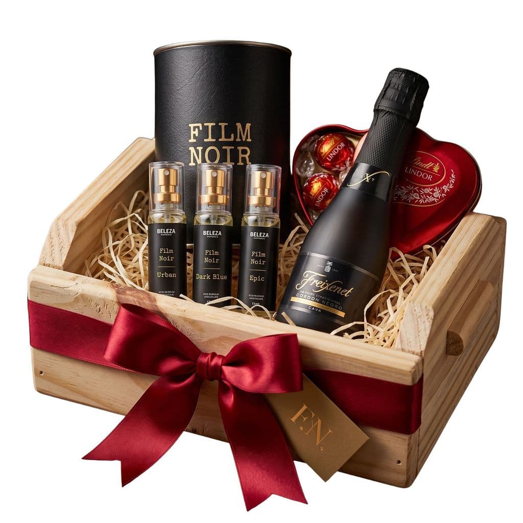 Kit presente masculino com perfume,chocolate e espumante