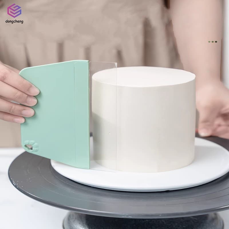 Raspador De Bolo De Plástico Flexível Mais Suave-Ferramenta De Cabeça Macia Para Cobertura E Bordas Arredondadas