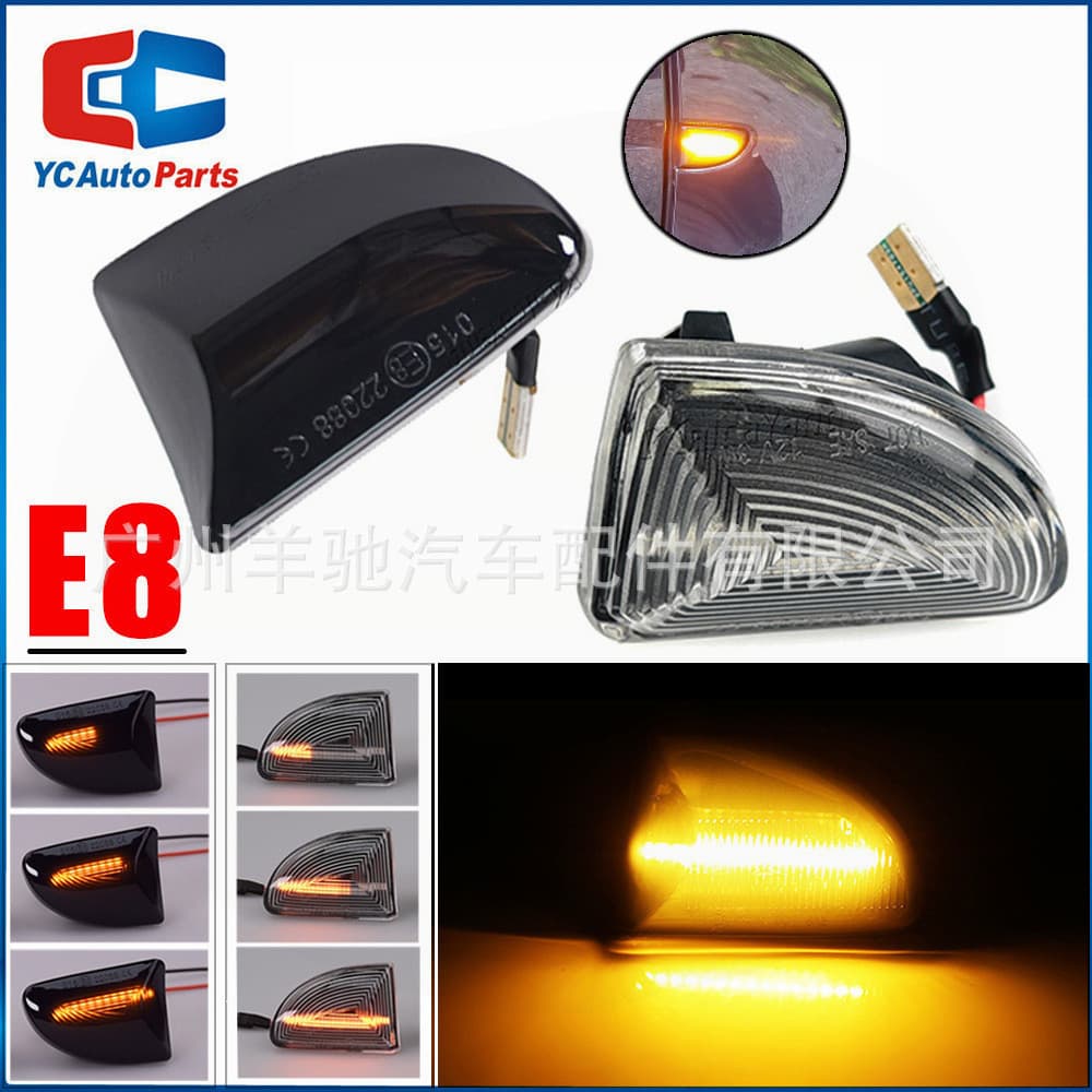Adequado para Mercedes-benz benz Smart Fortwo W451 carro LED indicador de pisca lateral dinâmico piscando luz à beira-ma