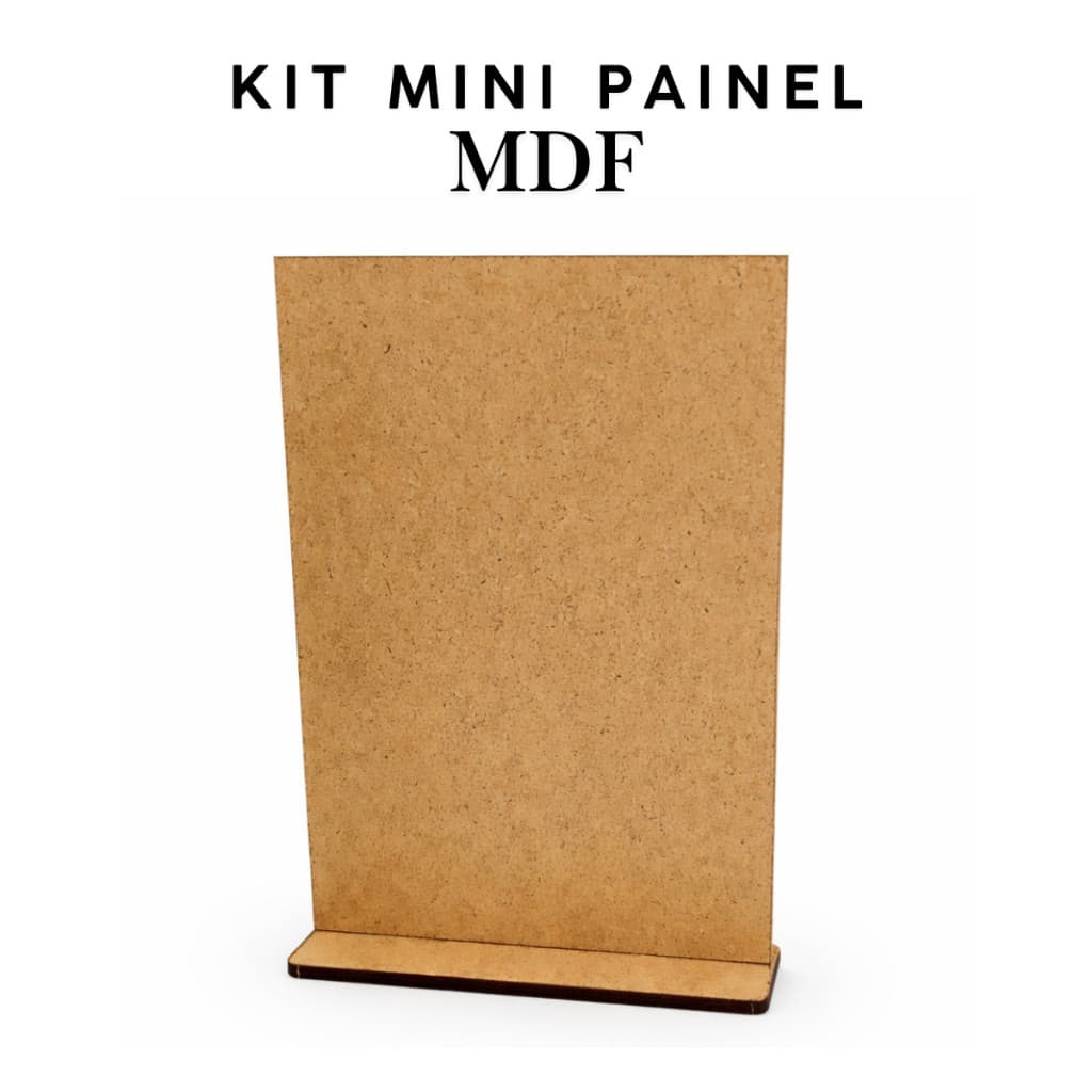 Kit 20 Mini Painel Placa em Mdf Cru 15x10cm Totem Enfeite Foto Adesivo
